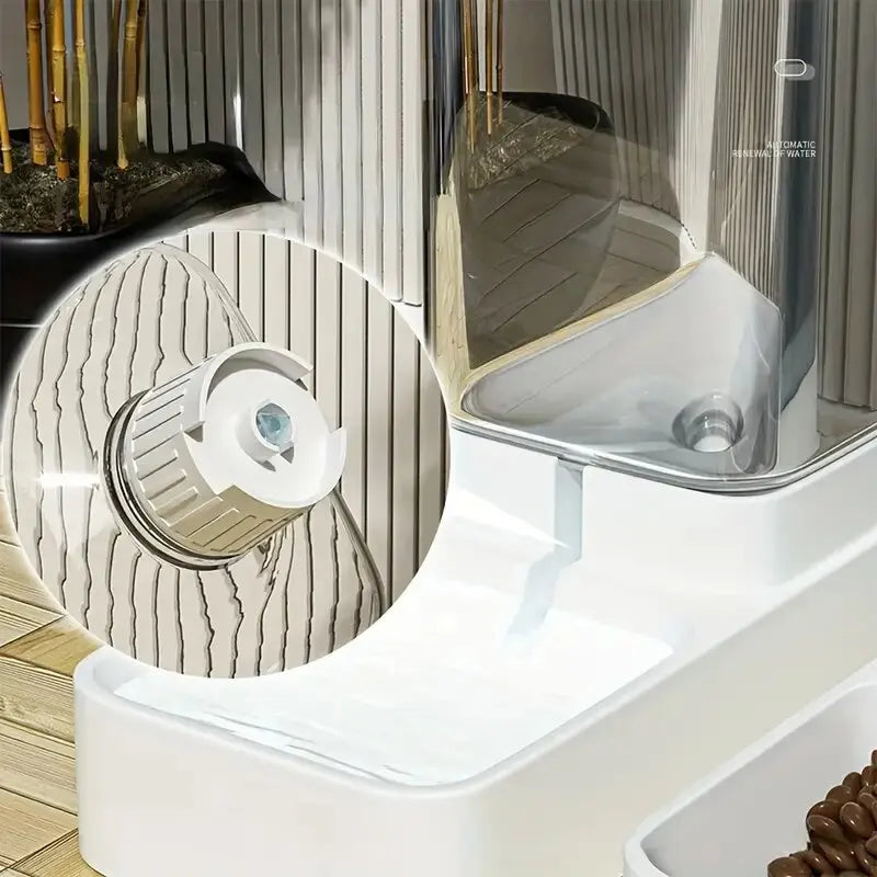 Automatic Gravity Pet Feeder & Water Dispenser Set
