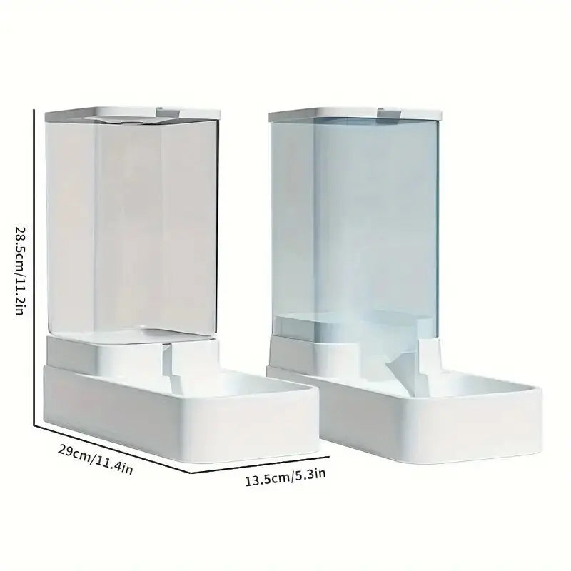 Automatic Gravity Pet Feeder & Water Dispenser Set